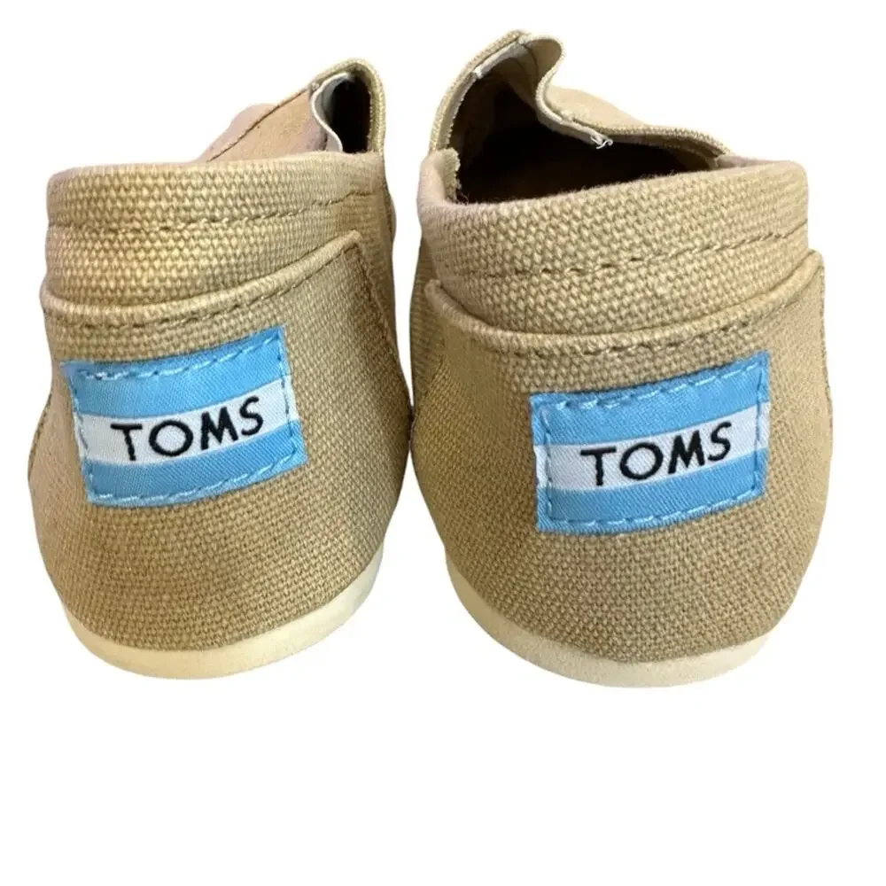 TOMS Women's‎ Alpargata Slip-On Shoes Beige Size 8 Casual Flats - Picture 9 of 12